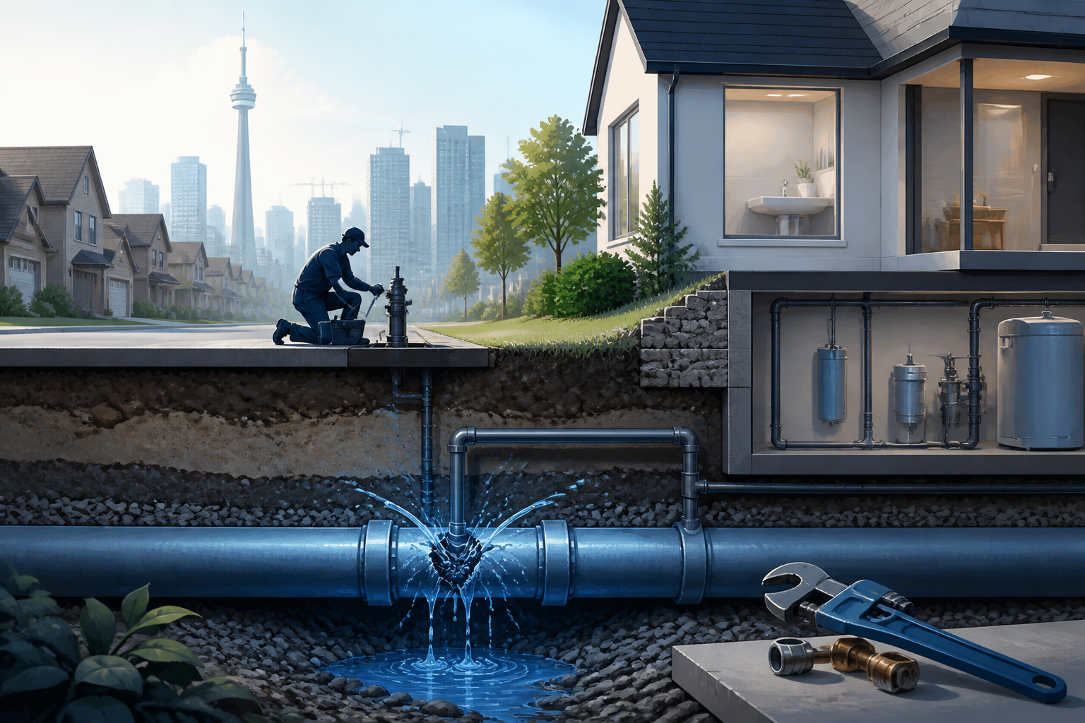 Who Can Repair a Leaking Main Water Line in Toronto or Vaughan?
