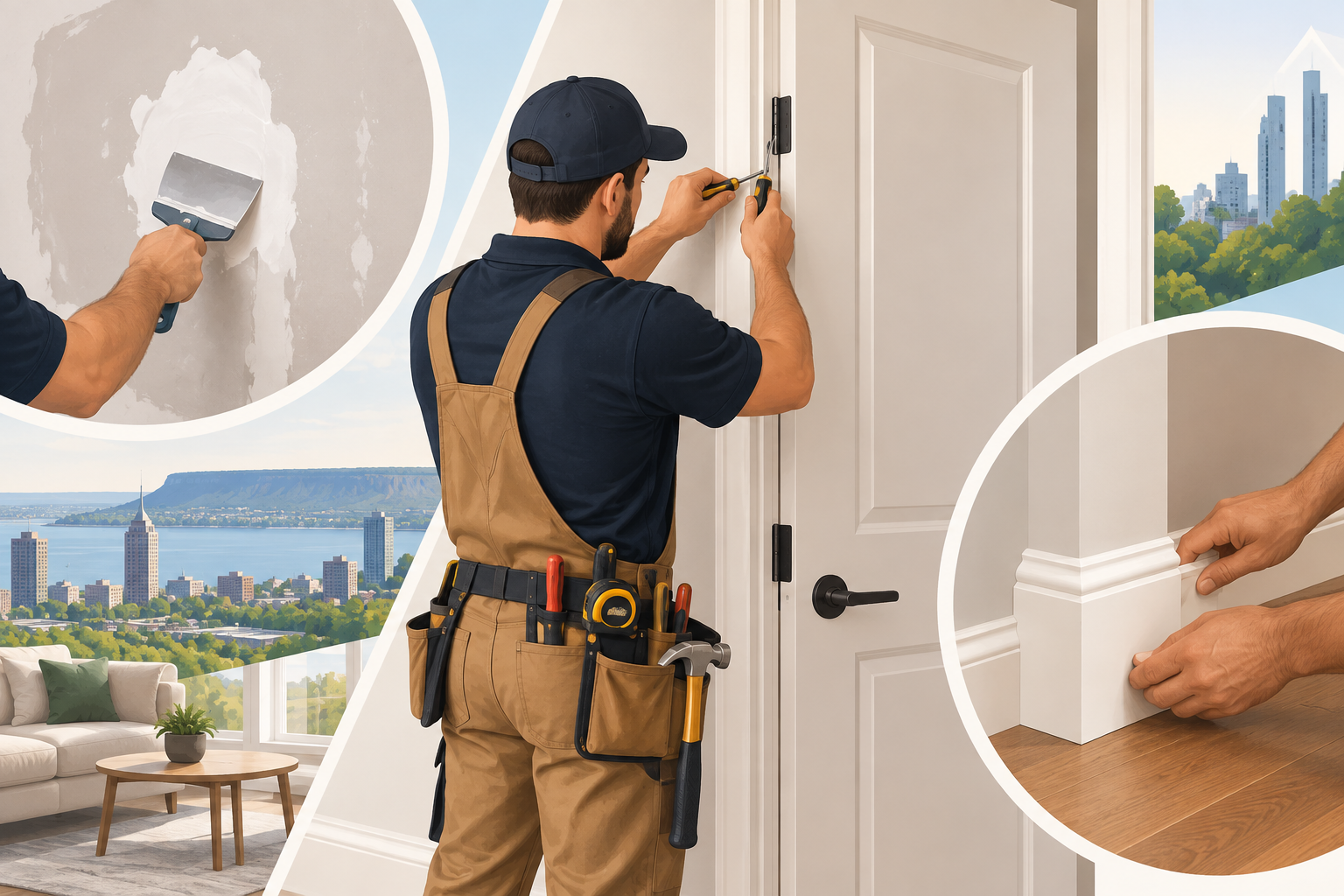 Who Can Repair Drywall, Doors, and Trim in Hamilton, Ontario?