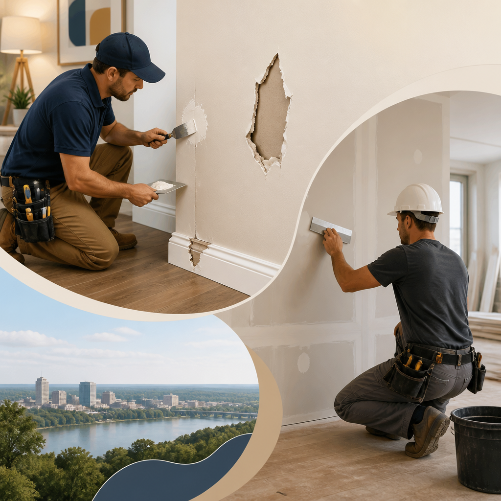 Who Repairs Damaged Drywall and Baseboards Near Hamilton? Handyman vs. Contractor