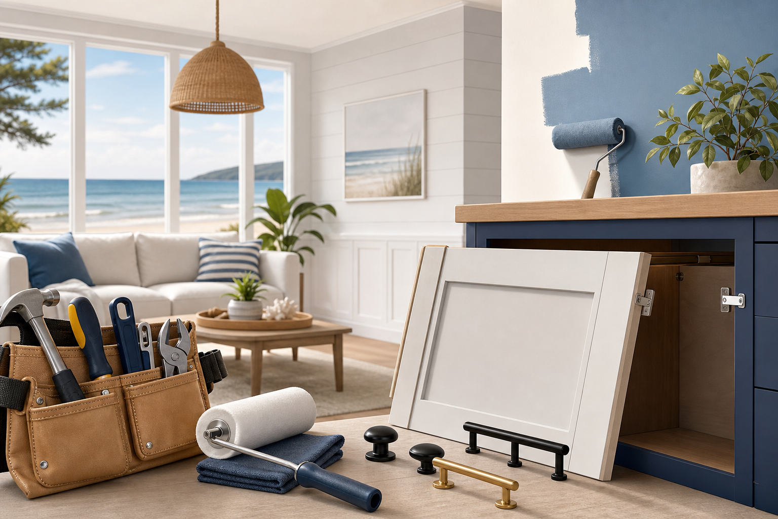 Who Can Install New Hardware, Repair Cabinets, and Paint My Kitchen in Wasaga Beach?