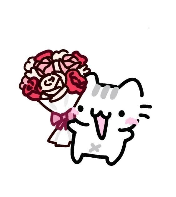 big-eyes flower doodle