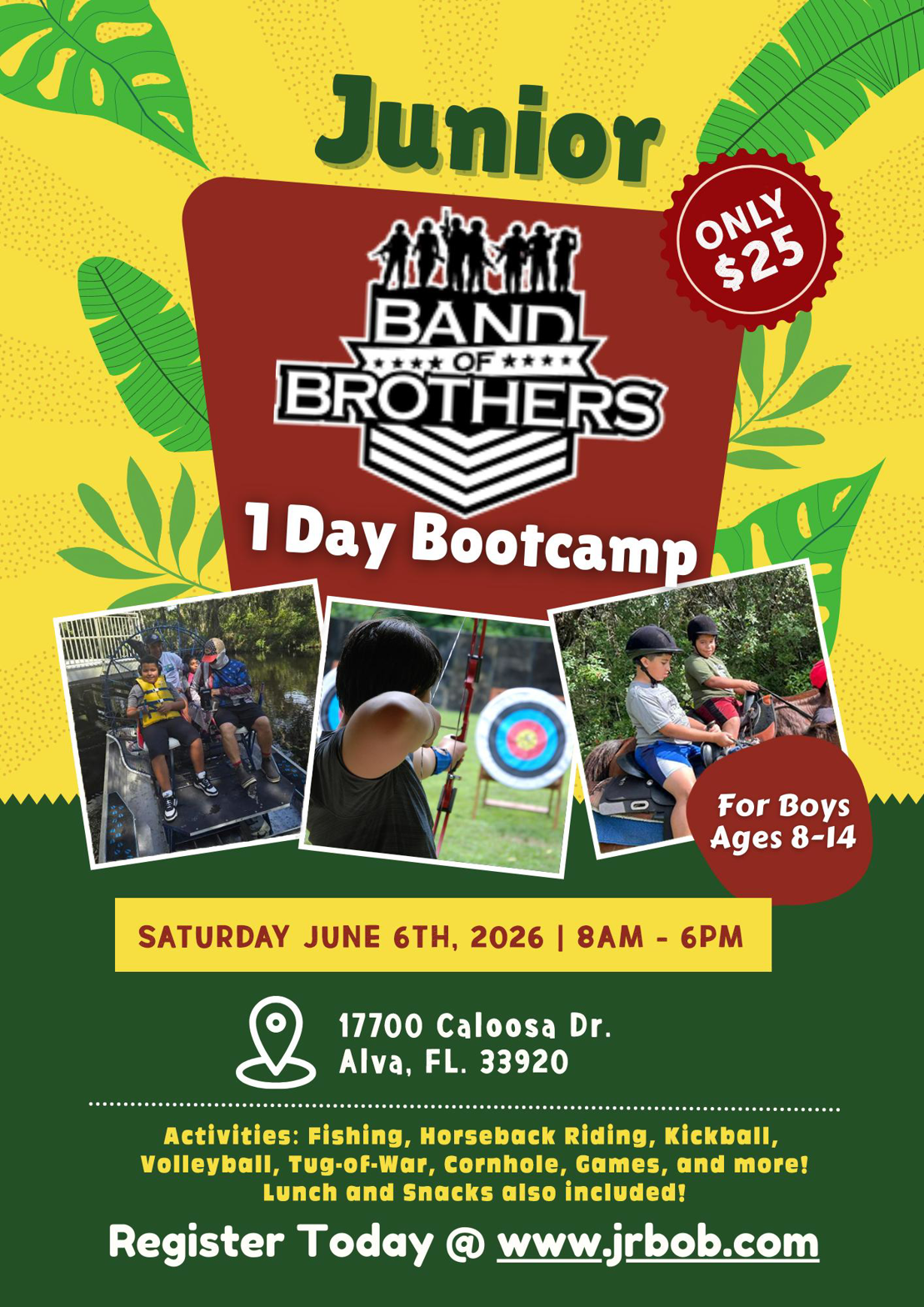 Jr Band of Brothers Event Flyer