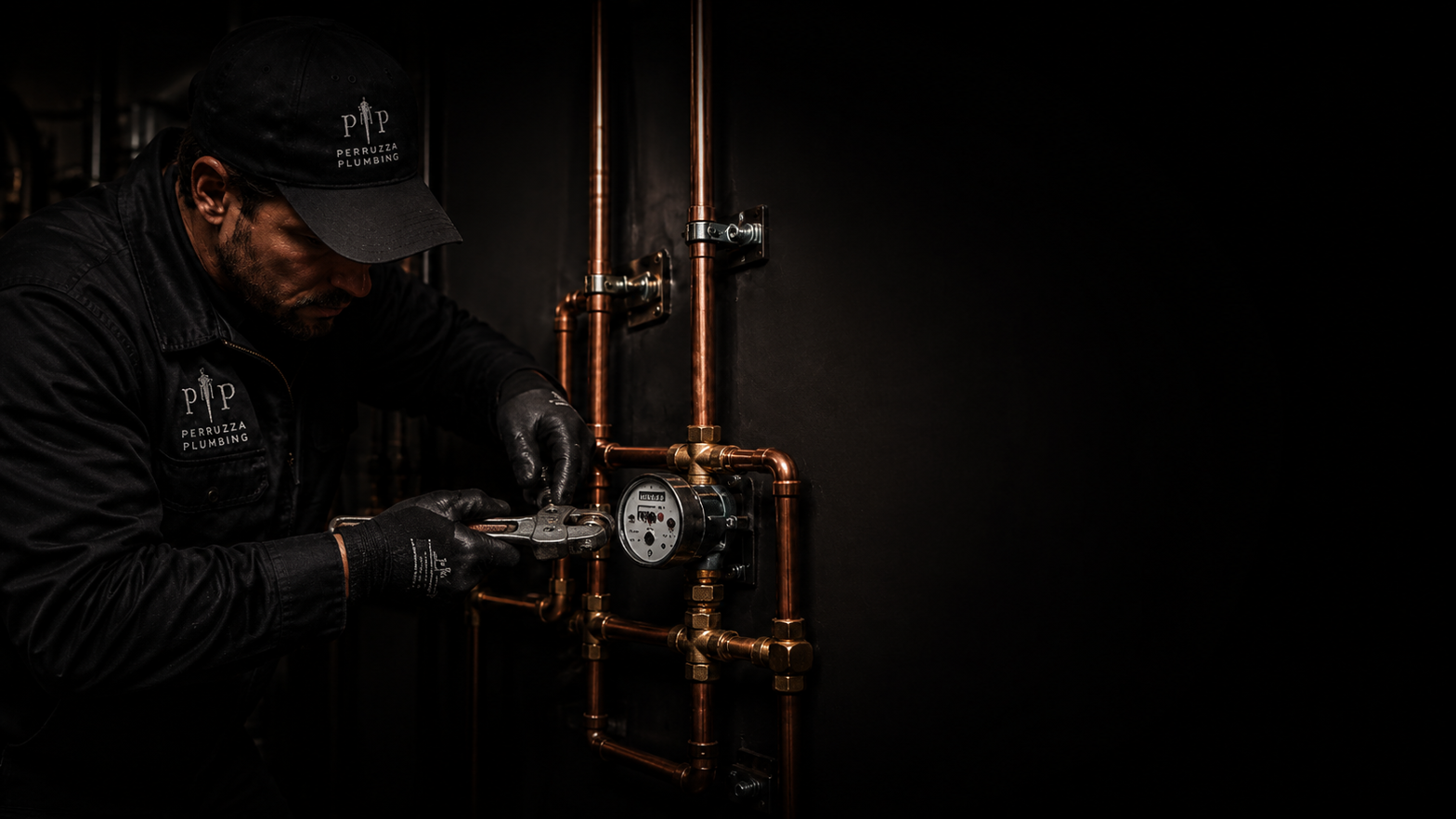 Modern water meter and mechanical room