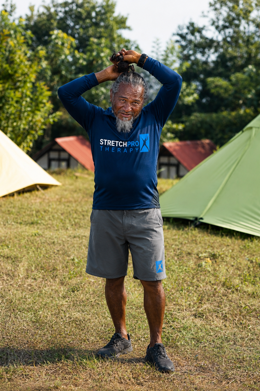 Gentle assisted stretching for seniors