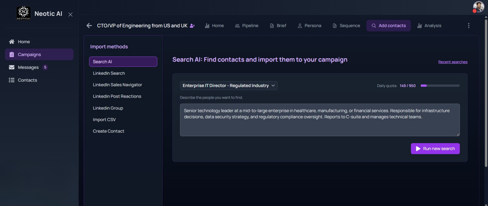 AI-Powered Contact Search