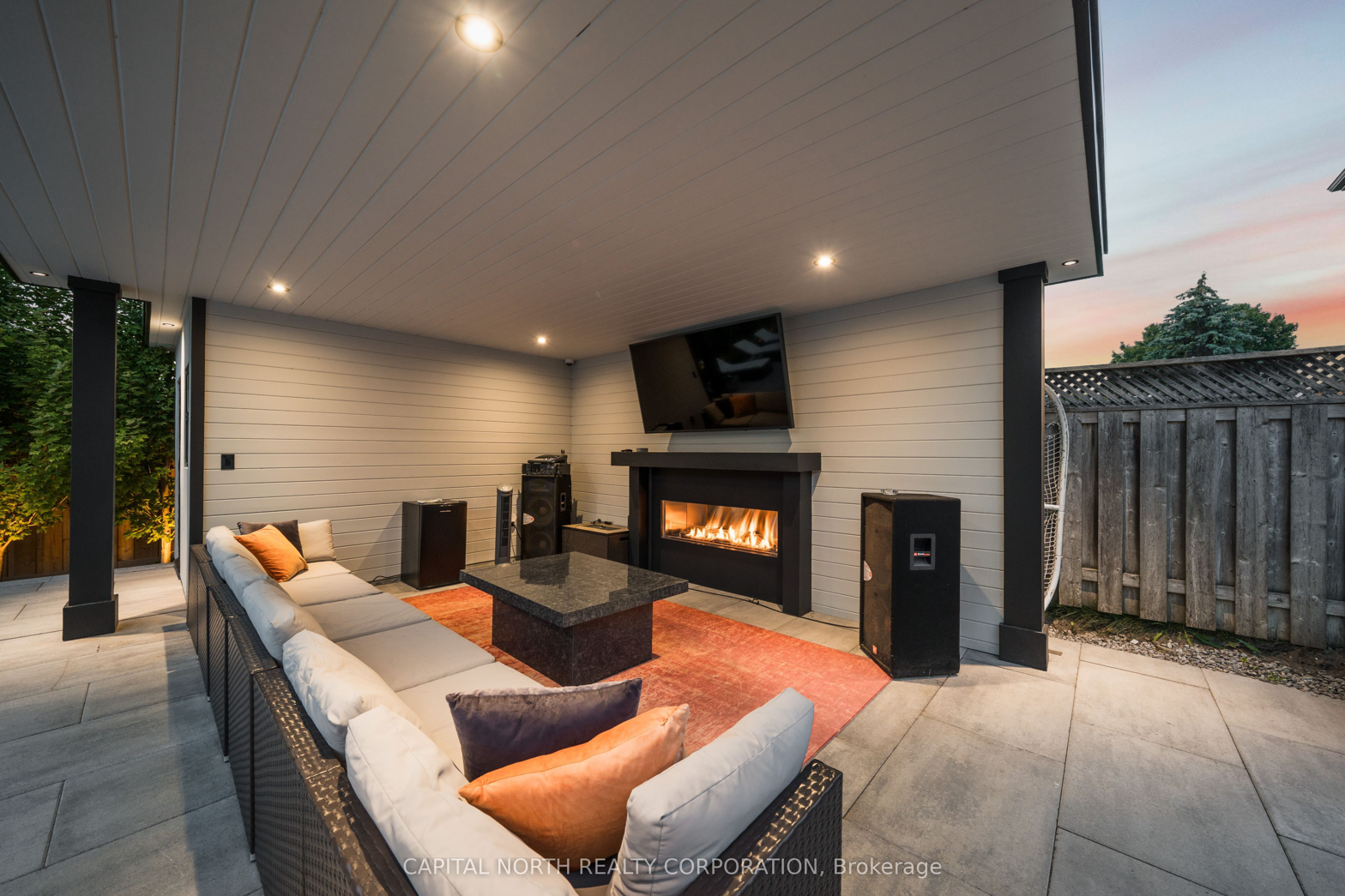 Covered Outdoor Living Room